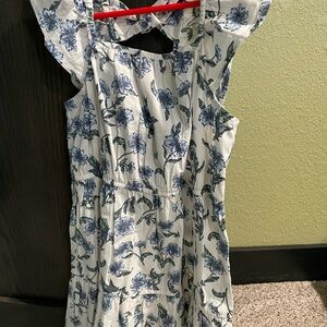 2 Crewcuts dresses - Blue Floral and green floral Kids Dress